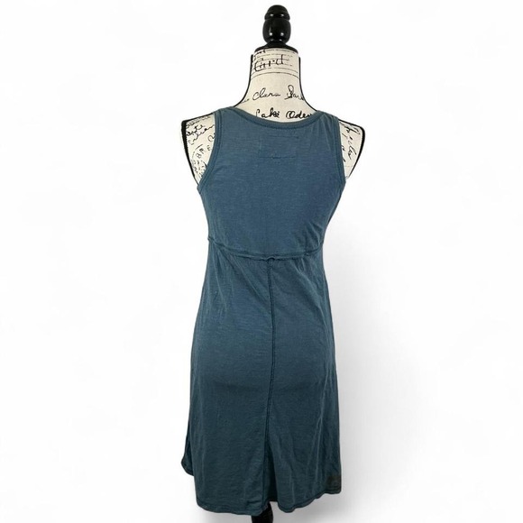 Aventura Dress Organic Blue Floral Print Sleeveless Casual Sundress‎ - Picture 2 of 3